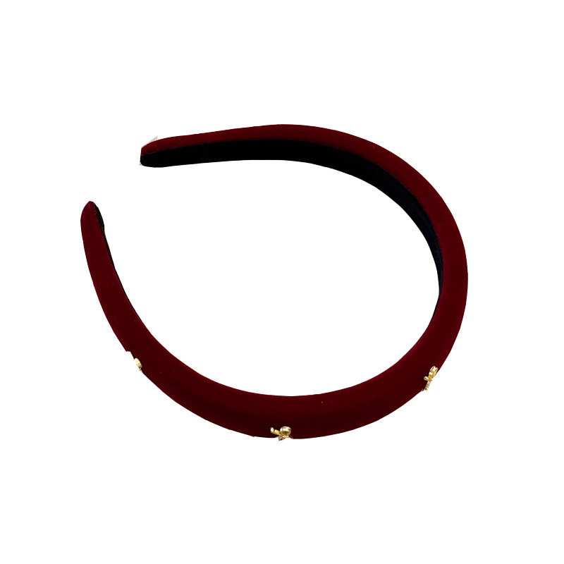 Retro Nơ Nhung Tóc Hoop Nữ Tóc Hoop
