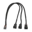 Treeling PWM Fan Splitter 4Pin Adapter Cáp 1 Đến 3 4 Máy Tính CPU Fan Splitter Quạt PC