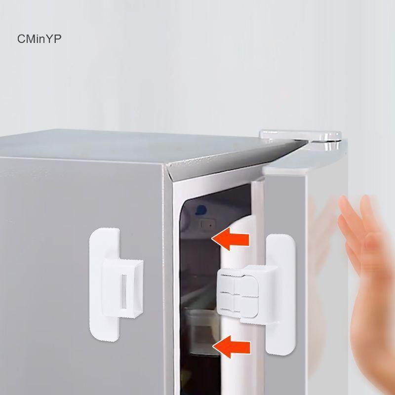 Cminyp 2 Chiếc Bảo Vệ An Ninh Trẻ Em Khóa Tủ Lạnh Nội Thất Nhà Cửa Tủ Khóa An Toàn Chống Mở Nước Tủ Khóa Vinh Quang