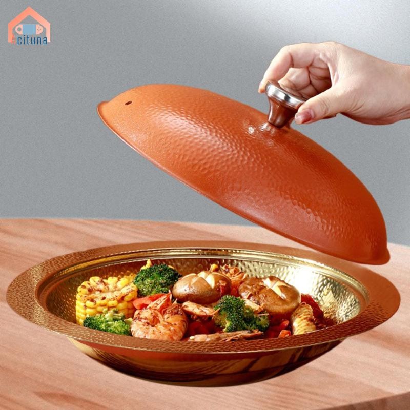 Nồi Lẩu Inox Có Nắp Hộ Gia Đình Đĩa Ăn Nhẹ Nồi Cồn