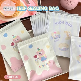 Deyangk 10 Cái Hoạt Hình Dễ Thương Tự Niêm Phong Túi Đóng Gói Sáng Tạo Snack Kẹo Bánh Quy Túi Bảo Quản Quà Tặng Trang Trí Bao Bì Túi VN