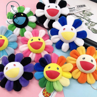 Ghgl❤️Chất Lượng Cao Nhật Bản Takashi Murakami Hoa Hướng Dương Thổ Cẩm Nam Nữ Cặp Đôi Pin Huy Hiệu Bảy Màu Túi Mặt Dây Chuyền Phụ Kiện