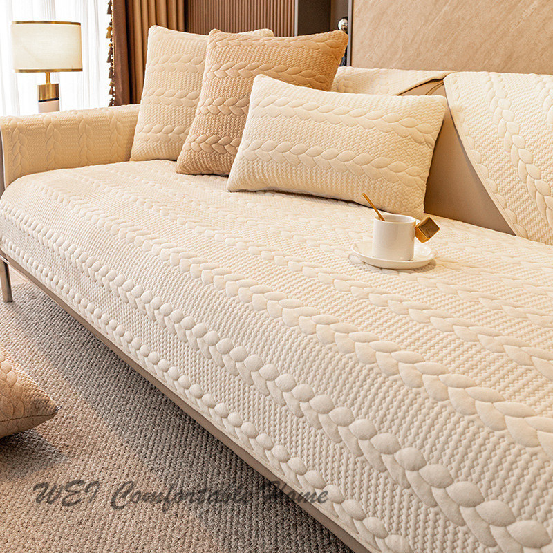 Đệm sofa nhung pha lê Bọc Sofa chống trượt mẫu thu đông đệm ghế nhung dày dặn mẫu mới