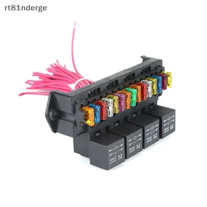 Ge Ô Tô 15 Vòng Hộp Cầu Chì Đa Vòng Master Hộp Điều Khiển Dây Đồng Dày Giá Đỡ Cầu Chì Có Rơ Le n