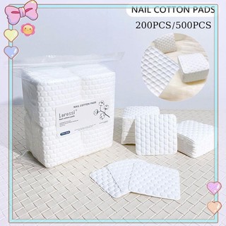 [beautifulhome] 200 / 500 Chiếc Móng Tay Cotton Pad Ba Lan Tẩy Gel Làm Sạch Khăn Ăn Làm Móng Tay Khăn Lau Không Lint-Free Khăn Lau Bông Giấy Lau Dụng Cụ Varnish [beauty]