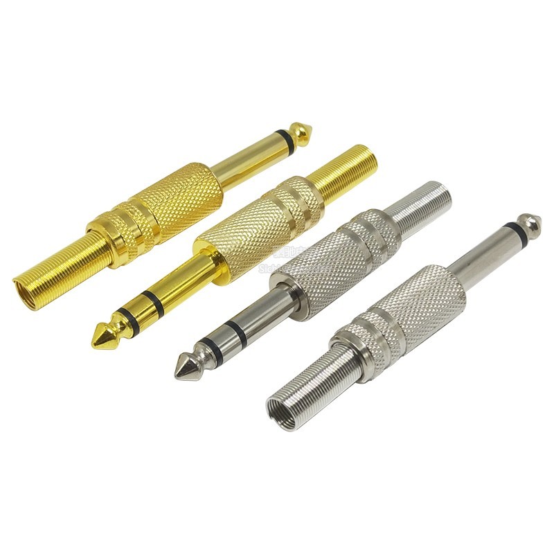 6.35MM Micro Ba Lõi / Hai Lõi Lớn 6.5MM Đầu Nối Âm Thanh Micro Hàn Mono / Dual Kênh Stereo