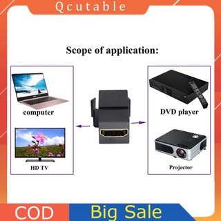 Keystone nữ sang nữ Hỗ trợ tương thích HDMI 4k cho bảng điều khiển ổ cắm tấm tường