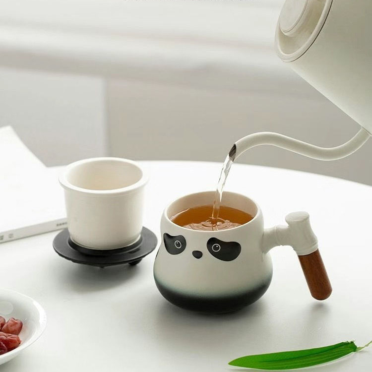 Sáng Tạo Gấu Trúc Gốm Cốc 350ml Trà Tách Nước Văn Phòng / Nhà Dễ Thương Trà Cà Phê Ngày Lễ Quà Tặng