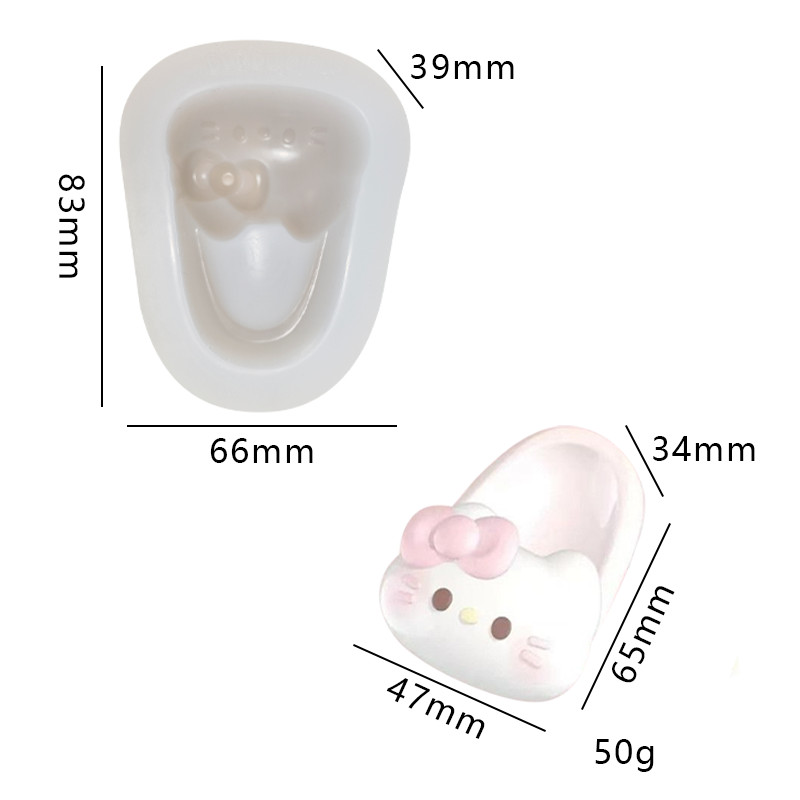Croc Giày Dép Mèo Hình Khuôn Silicon Handmade Lật Khuôn Socola Nướng Bánh Mousse Bánh Trang Trí Khuôn Thơm Thạch Cao Khuôn Bóp Đồ Chơi Khuôn