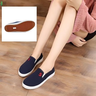 Giày Vải Nữ Giày Chống Trơn Trượt Tròn Thoải Mái Ngón Chân Cũ Bắc Kinh Giày Vải Chống Trơn Trượt Nữ