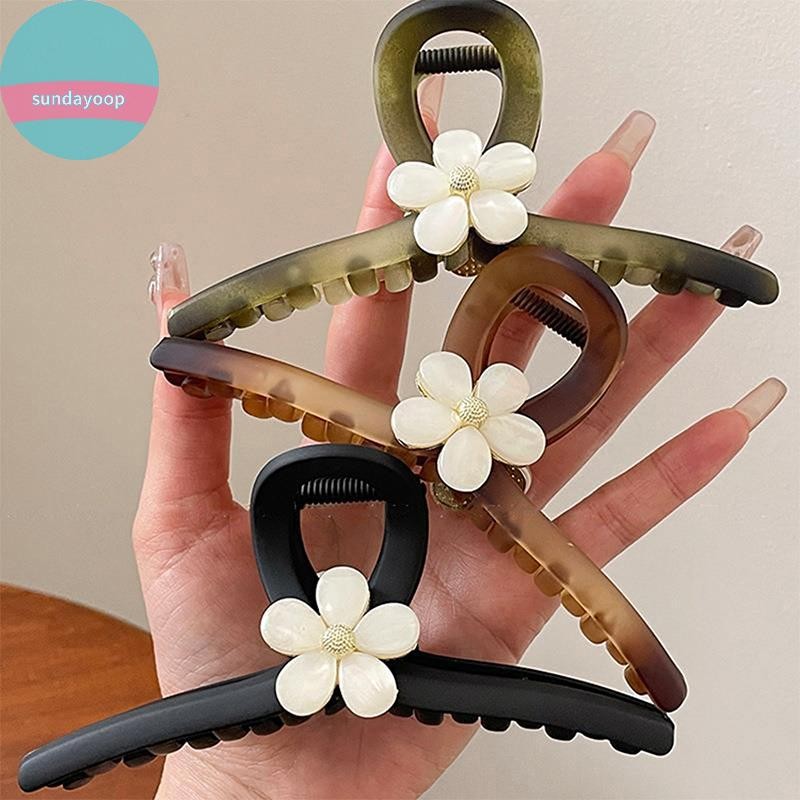 Sund Thời Trang Kẹp Hoa Cho Mũ Kẹp Tóc Tính Khí Chảo Kẹp Tóc VN