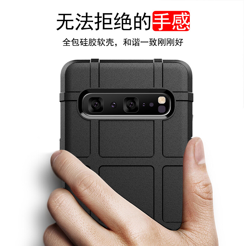 ÁO THUN RUGGED | Ốp Da Mờ Cho Samsung S10E S8 S9 + S10 + Plus 5G Sensation Chống Rơi Điện Thoại Di Động Mờ Vỏ Bảo Vệ Mềm Chống Sốc Vỏ Mờ