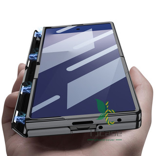 Vỏ bọc toàn bộ chân đế trong suốt mạ điện Samsung Galaxy Z Fold 7 Vỏ phim cường lực