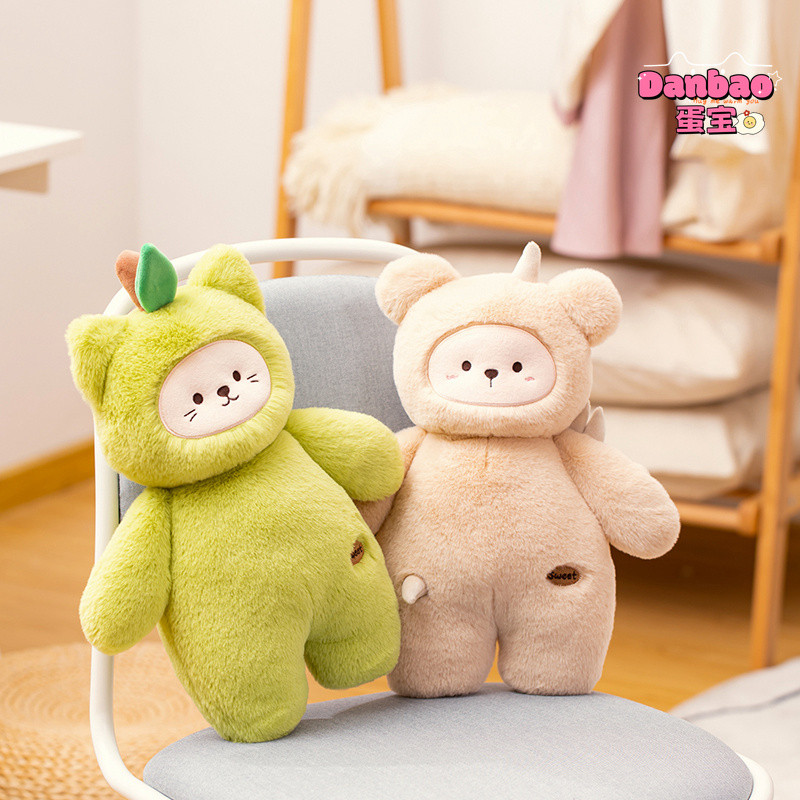 Động Vật Nhỏ Biến Đổi Trái Cây Sang Trọng Đồ Chơi Dễ Thương Búp Bê Trái Cây Lê Mèo Đào Chó Con Quà Tặng Cho Trẻ Em Quà Tặng Sinh Nhật Danbao Đồ Chơi