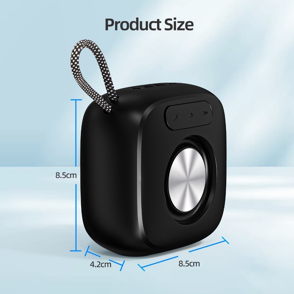 𝐓𝐞𝐜𝐡 𝐒𝐭𝐨𝐫𝐞 Loa Bluetooth  TWS 5.3 không dây có dây buộc Loa Mini di động Thẻ TF có thể sạc lại