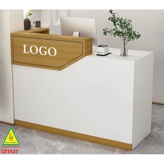Quầy thu ngân, tiếp tân, tính tiền bằng gỗ MDF QTT527 - NỘI THẤT LẮP RÁP VIENDONGADV