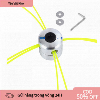 [COD]  Phụ kiện đầu cước cắt cỏ bằng hợp kim nhôm, tương thích máy pin 2400W và máy phát cỏ xăng