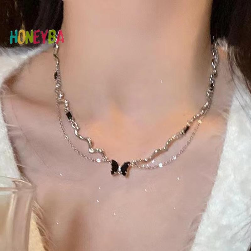 < Honeyba > Dây chuyền cổ ngọc trai tối giản không đều ngọt ngào cho nữ Kỷ niệm Món quà trang sức hợp thời trang