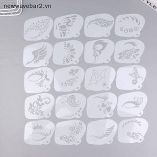 [Mới] Khuôn mặt nghệ thuật cơ thể Giấy nến sơn có thể tái sử dụng cho người lớn Trẻ em Hoa văn dễ sử dụng cho các bữa tiệc Dụng cụ trang điểm.