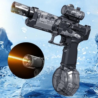 Súng nước điện tự động Ice Blast phun nước liên tục áp lực cao tốc độ mạnh có đèn đồ chơi hè an toàn cho trẻ em 2025