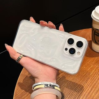 Ốp Bảo Vệ Chống Sốc TPU Mềm Cho iPhone 11 12 13 14 15 16 Pro Max Plus Ốp Điện Thoại Silicon Bề Mặt Bóng Thời Trang Có Nếp Nhăn