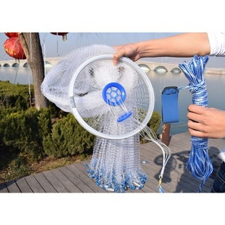 Nhôm Rối Cao Khẩu Chài Rút Đĩa Dụng Đơn Hiệu Bung Cước Sử dễ sử dụng Quả Chống Nhập 4m8 Bản thiết kế thông minh Giản