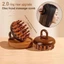 Lược Massage bằng gỗ đa chức năng Máy mát xa da đầu Gỗ đàn hương tự nhiên Răng tròn Guasha Máy mát xa cơ thể cạo {VN}