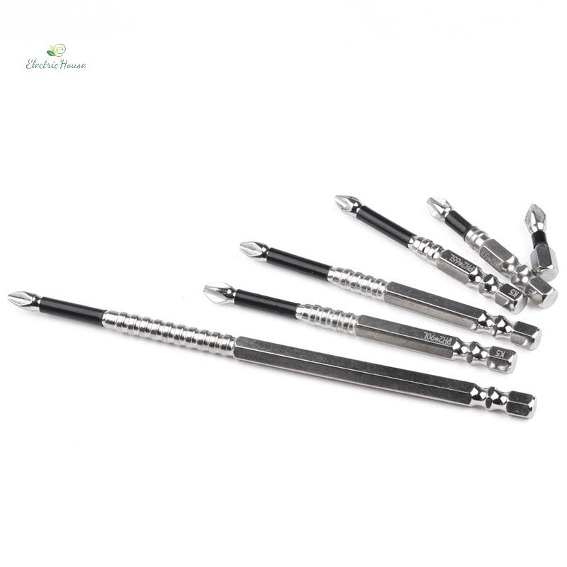 [Nhà Điện] K5 Chống Trơn Trượt Độ Cứng Cao Bit S2 Từ Tính Mạnh 5A Đen Chống Trơn Trượt Cross Điện Mũi Tua Vít Điện mới