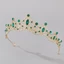 GILL Pha Lê Tiara, Phụ Kiện Tóc Kim Cương Giả Nữ Hoàng Vương Miện Công Chúa, Vintage Baroque Cô Dâu Băng Đô Quà Tặng Sinh Nhật
