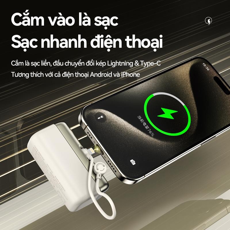 Củ Sạc Nhanh D021 Chính Hãng TAIPULING , Dây,Củ Sạc có chứng nhận CCC,BH 12 Tháng phong cách tối