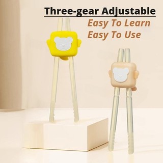 [SUFO] Đũa tập cho bé 1-6 tuổi có hộp | Chất liệu ABS, miệng hổ điều chỉnh | Tháo rời, giặt được