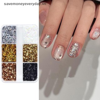 [savemoneyeveryday] 1mm Ngôi Sao Lấp Lánh Móng Tay Lấp Lánh Lấp Lánh Pentagram Trang Trí Móng Tay Thiết Kế Salon Móng Tay Phụ Kiện Dễ Thương DIY Nail Art Design [vn]