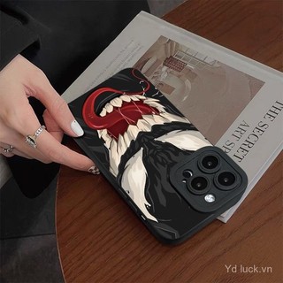Ốp Điện Thoại Niche Graffiti Sáng Tạo Độc Đáo Tấn Công Venom Thích Hợp Cho iPhone 16plus 15 14promax 13 12pro x 16pro 15pro 14 13pro 12promax 7plus Ốp Chống Va Đập