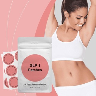 EBINLANDS 30 Cái / túi Miếng dán định hình cơ thể GLP-1, Bỏng Nhẹ nhàng Miếng dán chăm sóc hỗ trợ nóng giảm béo lâu trôi, Hiệu ứng giảm béo lâu trôi Dụng cụ làm đẹp Miếng dán quản lý trọng lượng