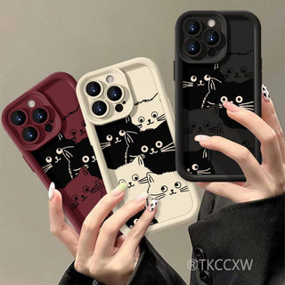 Ốp điện thoại cặp đôi gấu mèo sáng tạo cho Redmi Note 14 Pro + Note 14s Turbo 4 Pro A5 K80 Pro Bảo vệ ống kính dễ thương Vỏ nhựa TPU chống sốc bằng silicon mềm