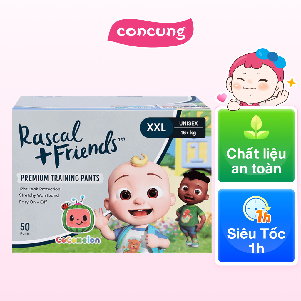 Thùng Tã quần Rascal+Friend Cocomelon size XXL dưới 16 50 miếng ...