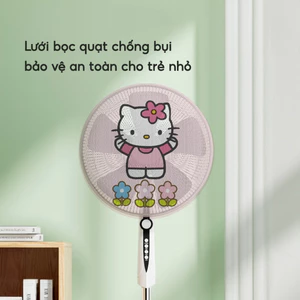 Lưới bọc quạt chống kẹp tay an toàn cho bé Bọc quạt tròn dây rút hoạt hình dễ thương
