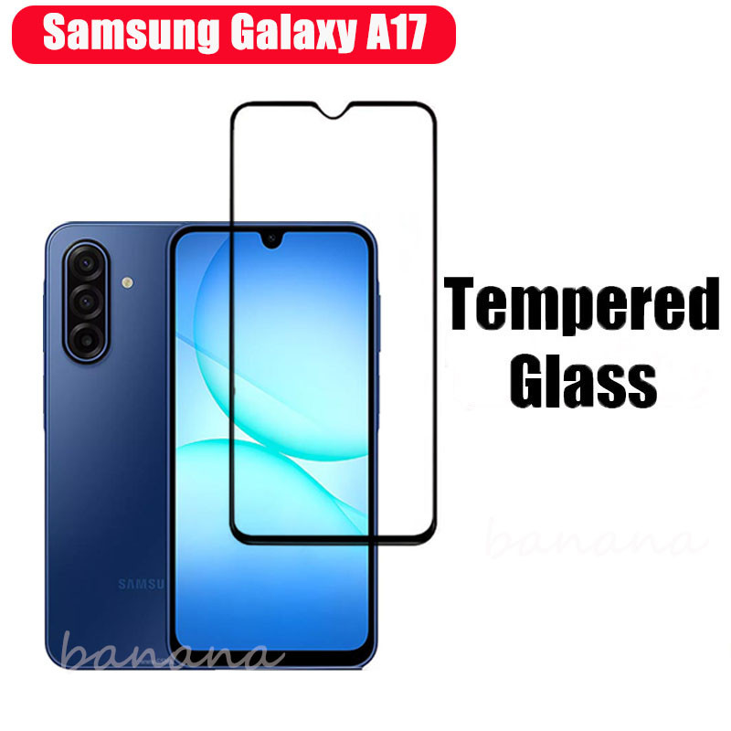 Phim Kính Cường Lực 3 TRONG 1 Samsung A17 Cho Samsung A16 A06 A07 A56 A26 A36 A15 A14 A13 A12 Kính Bảo Vệ Màn Hình Toàn Bộ + Phim Ống Kính Máy Ảnh + Phim Mặt Sau