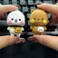 Dễ thương Búp bê nhỏ móc khoá, Khắc chú gấu nhỏ móc khoá xe máy,phụ kiện xe cute