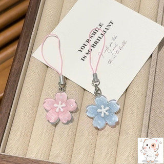 【Chamvn】Trái tim cô gái thạch hoa anh đào điện thoại mặt dây chuyền dễ thương hộp đựng tai nghe đa năng dây đeo