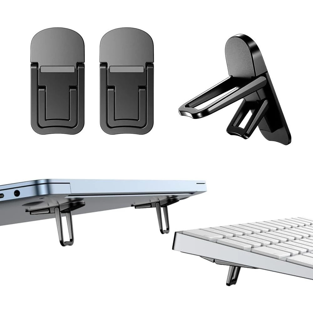 2 Chiếc Giá Đỡ Laptop Mini Di Động Có Thể Gập Lại Nvisible Laptop Riser Cho Notebook Giá Đỡ Làm Mát
