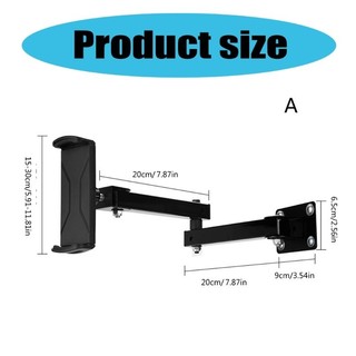 Charmantcc1 Giá treo tường có thể điều chỉnh cho máy tính bảng và điện thoại Công trình nhôm nguyên khối Phù hợp với màn hình 4-13 Màn hình lớn và nhỏ