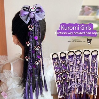 Tóc Giả Gắn Charm Kuromi, Tóc Tết, Tóc Hồ Lô Cho Bé Cosplay Halloween (Giá 1 Cặp) HaminStore