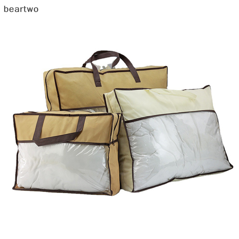 < Beartwo > Túi đựng quần áo Quilt Chăn chăn bông Dung tích lớn Túi Sorg Tủ quần áo chống bụi Bảo quản dưới giường Tổ chức chống ẩm Đẹp