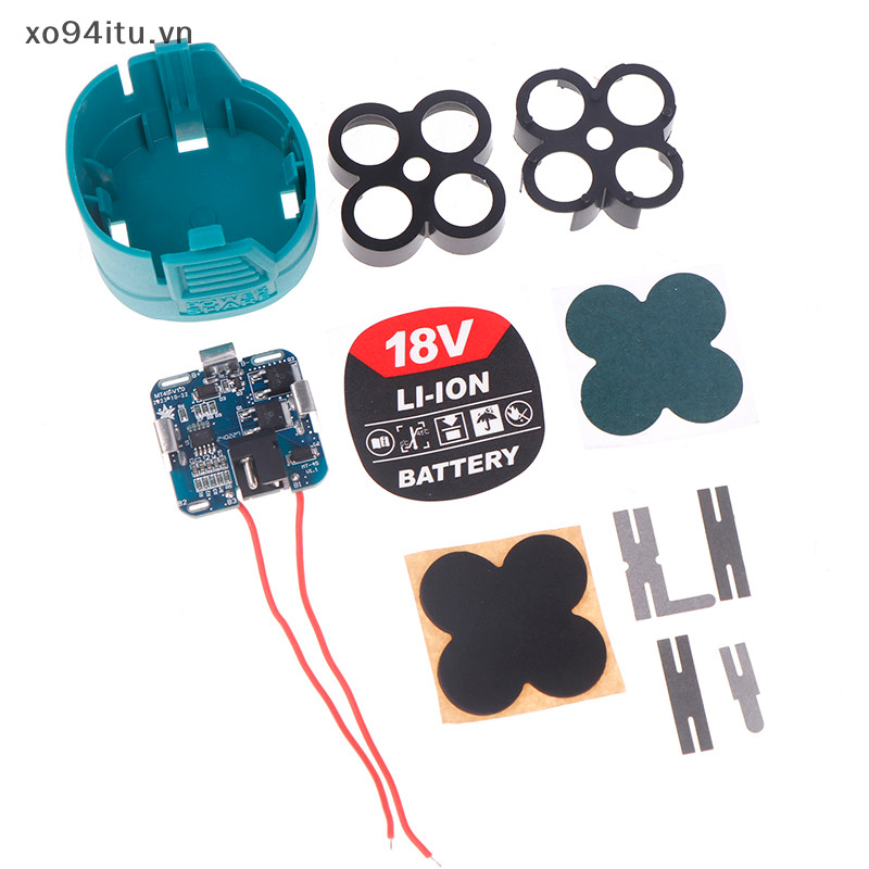 XOITU 1 Bộ Dụng Cụ Điện 12V / 16.8V / 18V 18650 Hộp Lithium Gói Mạch Trường Hợp Máy Khoan Tay Điện Li-ion Bảng Bảo Vệ VN