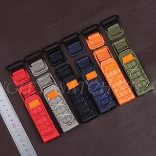 Dây đồng hồ vải Nylon cho Apple Watch Series 9/8/7/6/5/4/SE, 42/49mm, vòng đeo tay thể thao nam cỡ lớn
