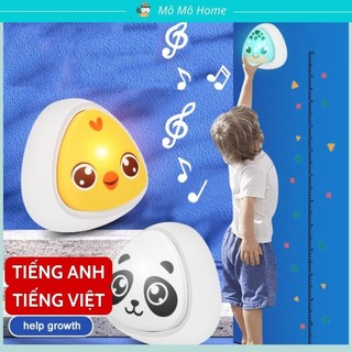 Chuông bấm tăng chiều cao TIẾNG VIỆT Thước Đo Chiều Cao dán tường cho bé