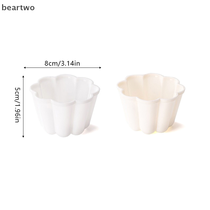 < Beartwo > 1 / 4 Khuôn Bánh Pudding Máy Nướng Có Thể Tái Sử Dụng DIY Thạch Pudding Khuôn Bánh Thạch Nhựa Khuôn Dụng Cụ Nướng Bánh Khuôn Bánh Mì Đẹp
