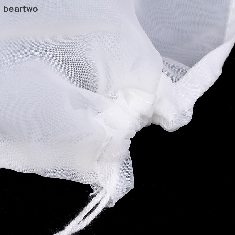 < Beartwo > Túi lọc sữa đậu nành 100 lưới Túi lọc mịn có thể tái sử dụng Nước ép cà phê Đậu nành Dây rút sữa Túi lọc tại nhà Máy lọc thực phẩm nhà bếp Đẹp
