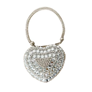 SA Rhinestones Studded Satchel Túi dạ hội dành cho nữ thanh lịch Dây chuyền túi đeo vai
